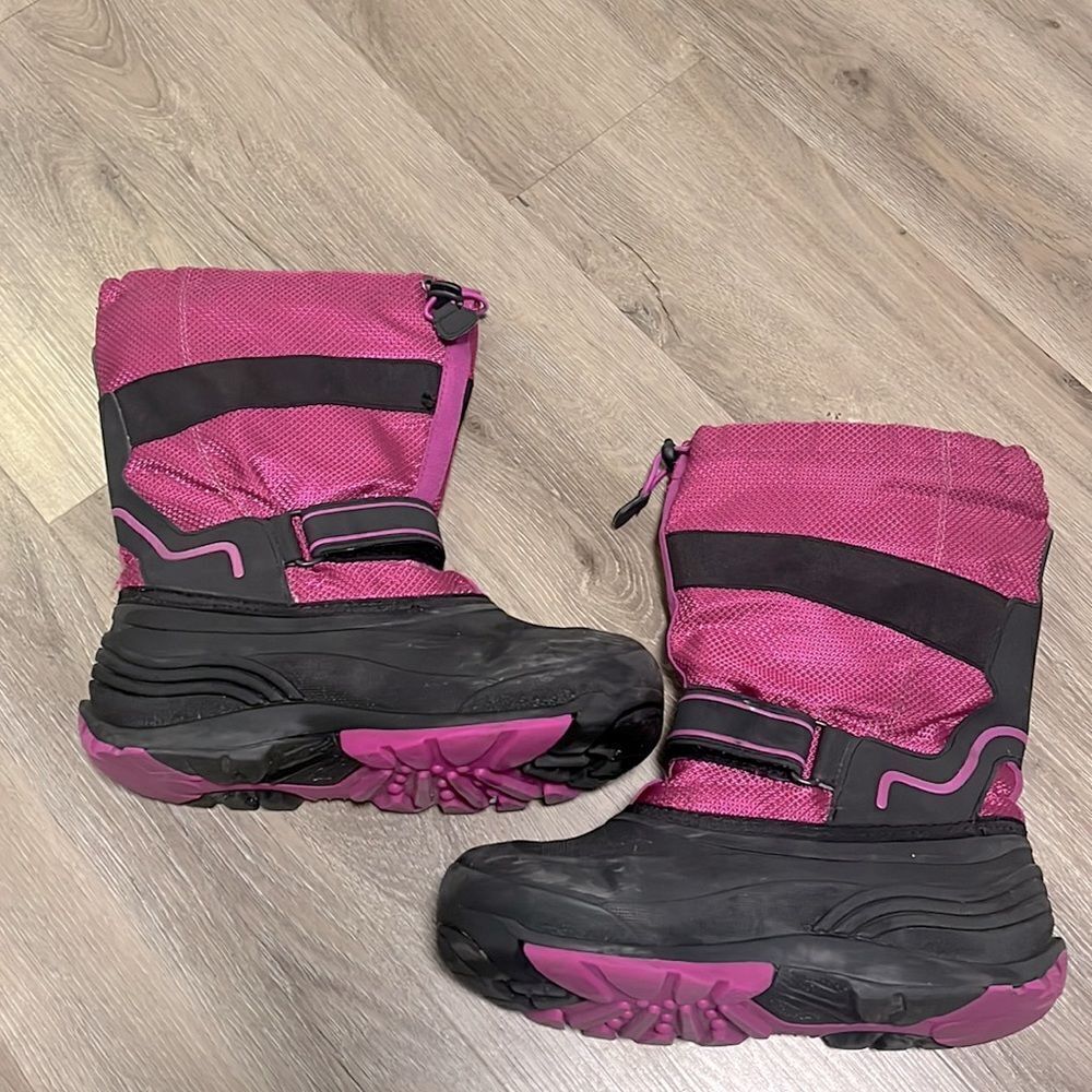 Girls KAMIK Pink Winter Boots Size 5 (Big Girl) - Picture 3 of 6